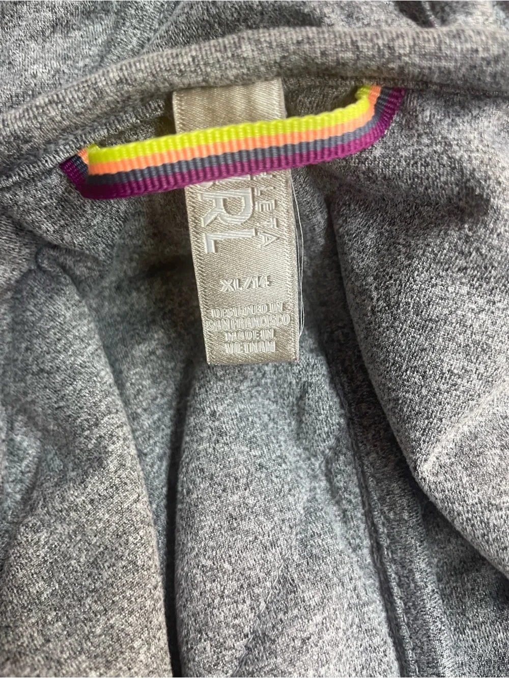 Athleta Girls' Hooded Purple Puffer Jacket